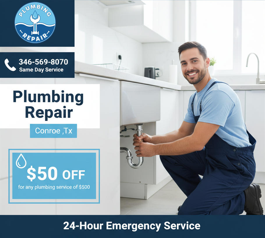 Plumbing Service Coupons Conroe TX - Save on Repairs
